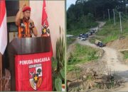 Ketua MPC Pemuda Pancasila Pemalang prihatin dengan jalan longsor Wisnu dan Desak Pemda Tindak Cepat Longsor di Lembah Gemantung