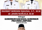 Yudha Alhadjid Ucapkan Selamat Atas Dilantiknya Gubernur dan Wakil Gubernur Lampung Periode 2025 – 2030