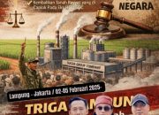 TRIGA Lampung Kepung Kejaksaan Agung–KPK, Bongkar Dugaan Oligarki Gula, Pajak, dan Politik Uang