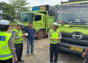 Amankan Arus Lalu Lintas Sumbu 3, Sat Lantas Polres Tulang Bawang Gelar Oprasi Penyekatan Ketat