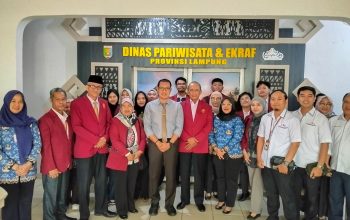 Fisip Universitas Tulang Bawang Audiensi dengan Dinas Pariwisata Ekonomi Kreatif Provinsi Lampung