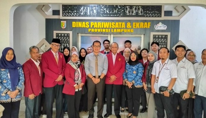 Fisip Universitas Tulang Bawang Audiensi dengan Dinas Pariwisata Ekonomi Kreatif Provinsi Lampung