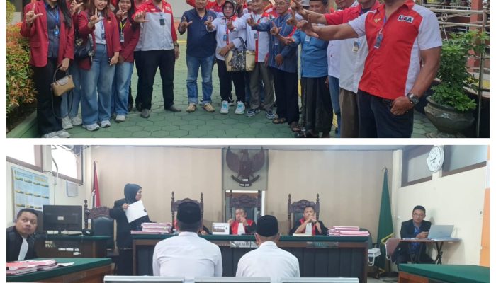 LBH LSM LIRA Jatim bersama LIRA Malang Raya Terus Kawal Sidang Kasus Pembunuhan Mahasiswi, Eksepsi Terdakwa Dua Ditolak Majelis Hakim