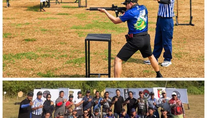 Anas Firman Adi Raih Juara I Lombak Menembak, Kategori PCC pada Latber dan Mini Tourney IPSC PERBAKIN Kota Malang.