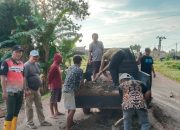 Atasi Kerusakan Jalan, Pemkab Tubaba Bersama Warga dan Swasta Gelar Gotong Royong Massal