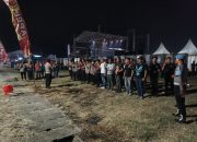 Pastikan Aman Kondusif, Polres Tulang Bawang Barat Amankan Konser Musik di Lapangan Pulung Kencana