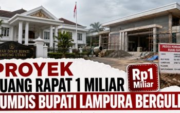 Proyek Ruang Rapat 1 Miliar Rumdis Bupati Lampura Bergulir, AWPI Minta Bupati Buka Urgensi