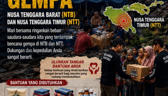Relawan PRANTARA Peduli, Ajak Masyarakat Bantu Korban Bencana NTB dan NTT