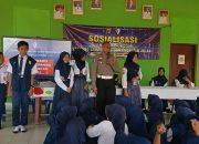Satlantas Polres Tulang Bawang Gebrak SMPN 1 Penawartama, 189 Pelajar Diedukasi Jadi Pelopor Keselamatan Berlalu Lintas