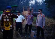Si Jago Merah Mengamuk, Kapolres Tulang Bawang Turun Langsunh 50 Hektare Lahan Terbakar Berhasil Dijnakkan