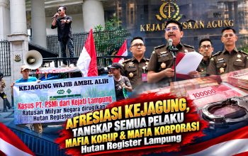 PRANTARA Apresiasi Kejagung Bongkar Dugaan Mafia Korporasi di Lampung