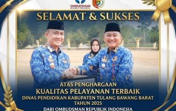 Dinas Pendidikan Tubaba Raih Nilai 80,55 dalam Penilaian Ombudsman 2025