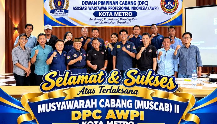 ‎Muscab II AWPI Kota Metro Tahun 2026 Sukses Digelar, Chairul Chan Terpilih Aklamasi